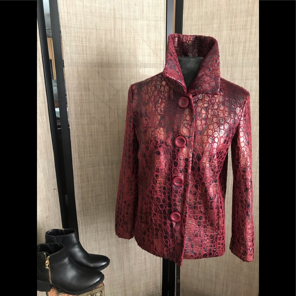 Erin Faux snakeskin Jacket